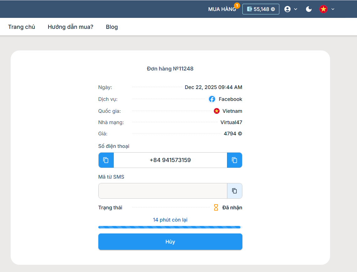 giao dien cho nhan otp